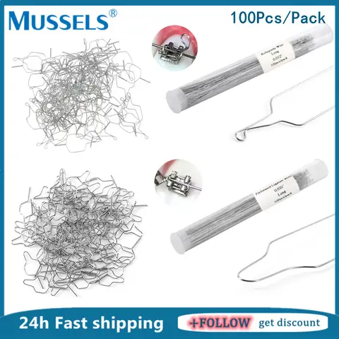 Dental Orthodontic Ligature Wire Kobayashi Arcwhire Ligature Tie Preformed Stainless Steel Twist Wires for Dentistry Materials