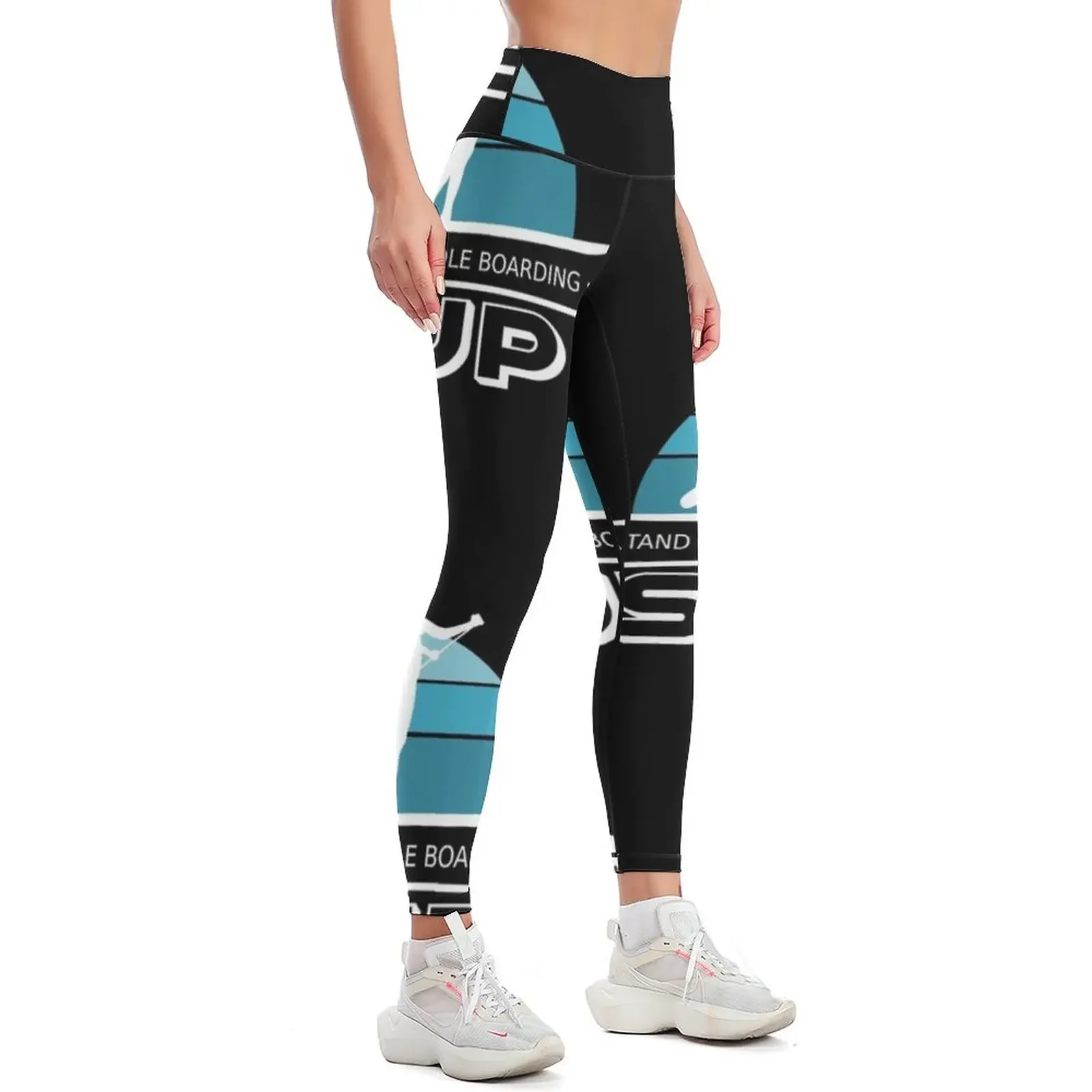 SUP Stand up paddleboarding sunset Leggings flared gym pants Womens Leggings