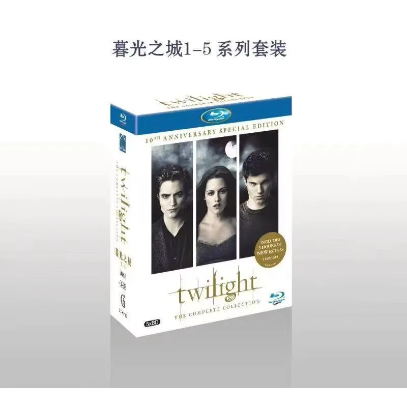 

Brand New BD Blu-ray High Definition Twilight Saga Complete Collection 1–5 Five-Disc Set English and Mandarin Audio with
