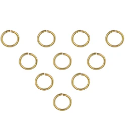 Solid Pure 18k Au750 Gold Jump O Ring Fine Jewelry Making DIY Accessories Findings For Necklace Bracelet Earring Bangles