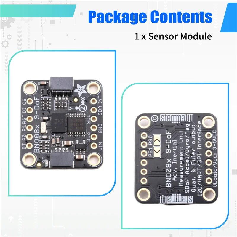 

【Купите это-нечно!】Для Adafruit 9-DOF Orientation IMU Fusion Breakout BNO085 (BNO080) STEMMA QT/Qwiic