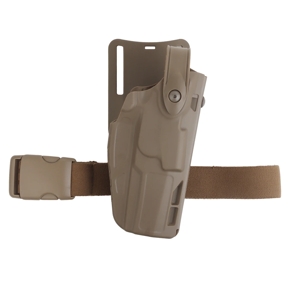 Funda táctica SIG P320 TMK-17, M17, M18, Airsoft, cierre de doble perno con cinturón, pierna caída, sistema de liberación rápida QLS