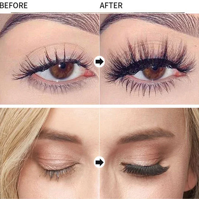 Mascara waterproof extra volume Anti-sweat Lengthens Eyelashes Black Silk Fiber Mascara Female Non-smudge Makeup eyes Cosmetic