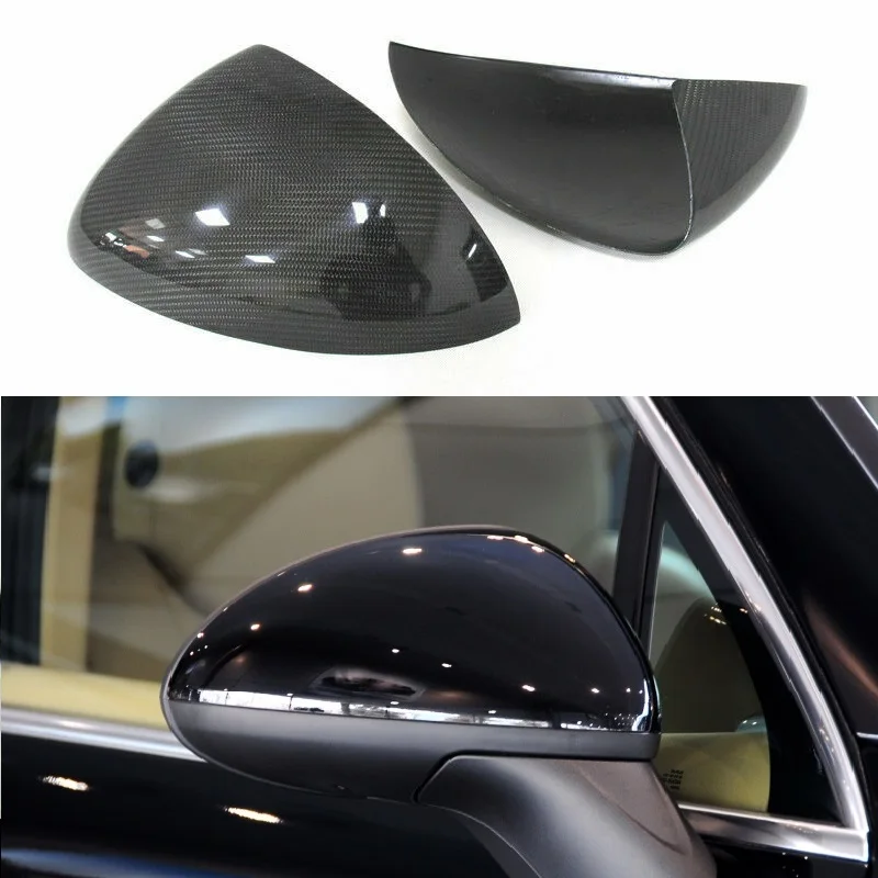 

Carbon Fiber Car Door Side Mirror Cover Cap Accessories Fit For Porsche Cayenne 958 2011-2014