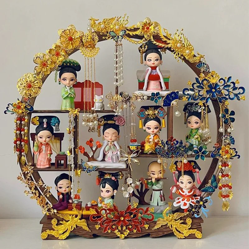 Zhen Huan Chuanxi Noble Consort Hua Fei Nian Shi Lan-serie Blind Box Officiële handgemaakte Koi Picking Fun Trendy Ornament Gift Two