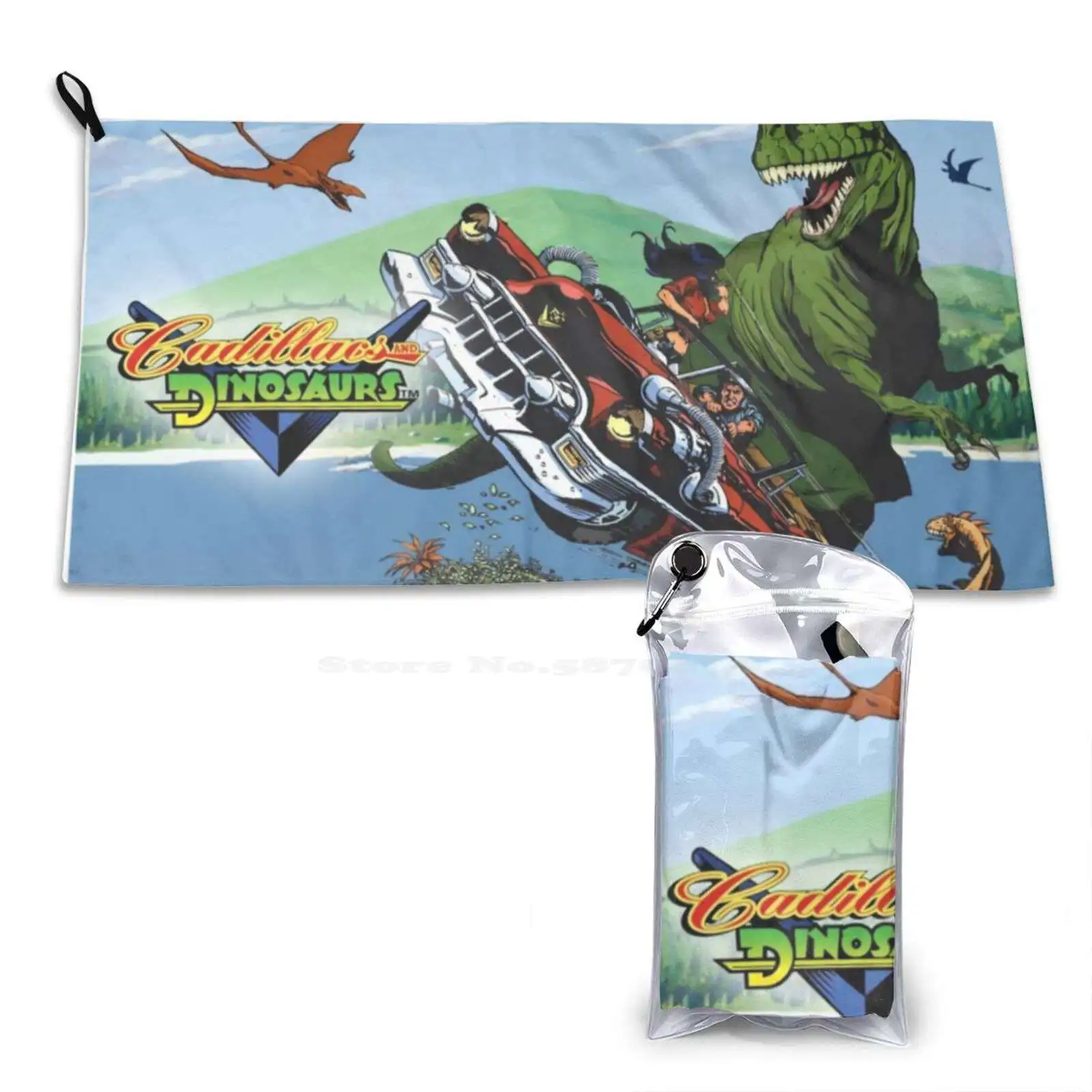 And Dinos Arcade 3D Print Pattern Towel Soft Towel Videogames 90S Arcade