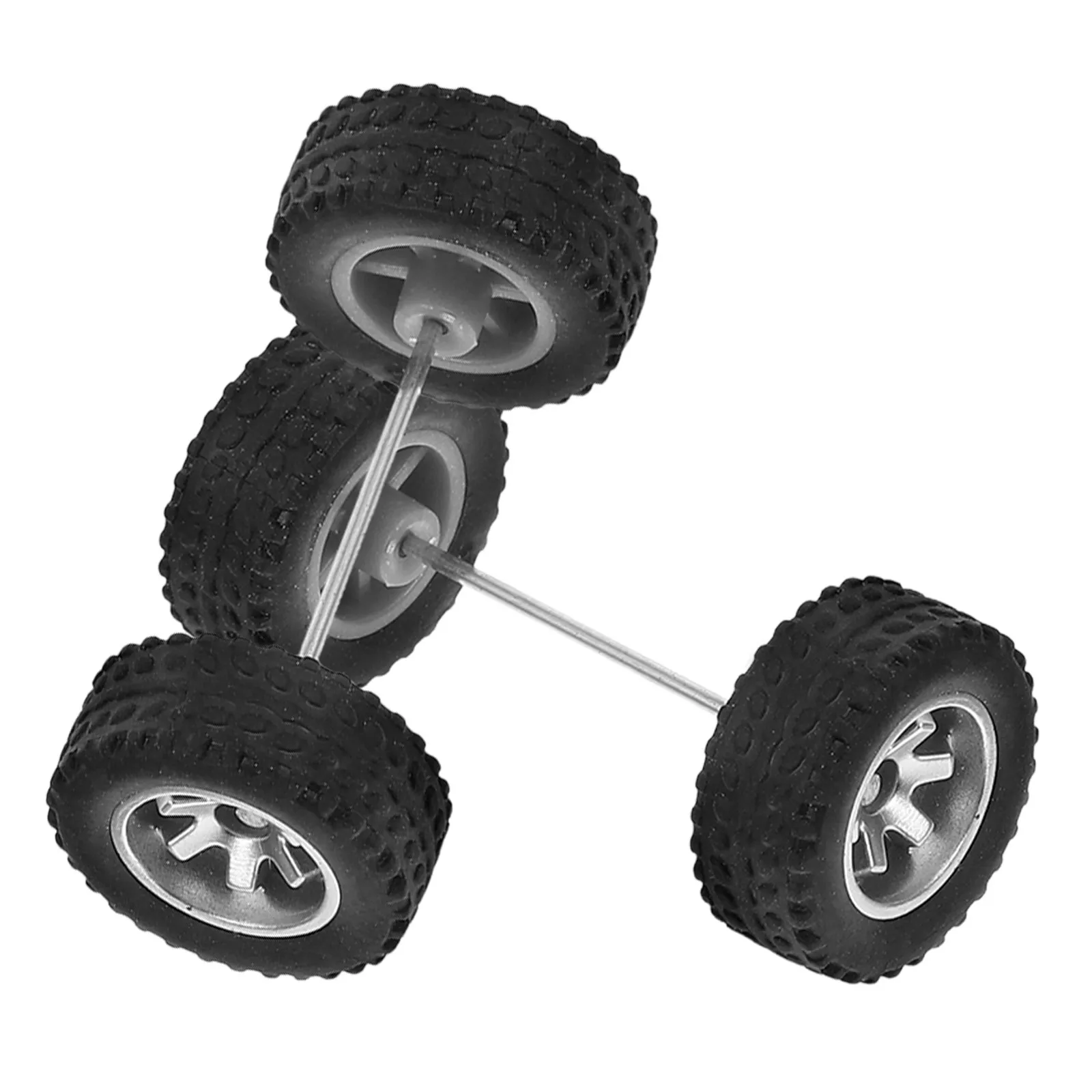

1 Pair 1 64 Scale Car Wheel Set Replacement Rubber Tires Realistic Design Wear Resistant Rc Car Accessories Toys for Teens