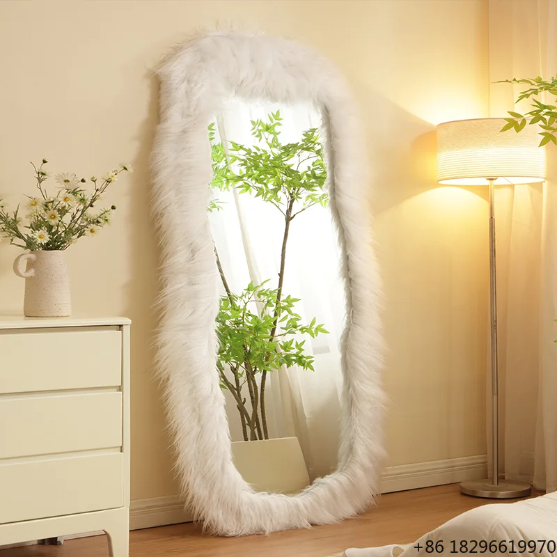 Modern Fluffy Full Length Floor Mirror