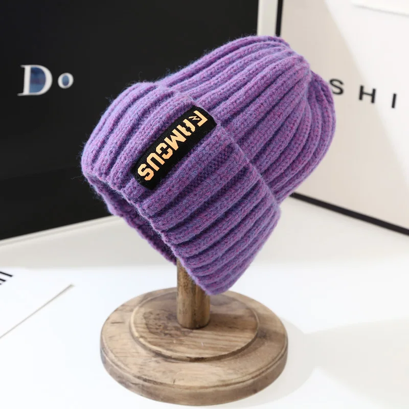 Vielseitige Strickmütze in koreanischer Version, Internet-berühmt zum Warmhalten, Ohrenschutz, umwickelt in Wollmütze, winddicht im Winter