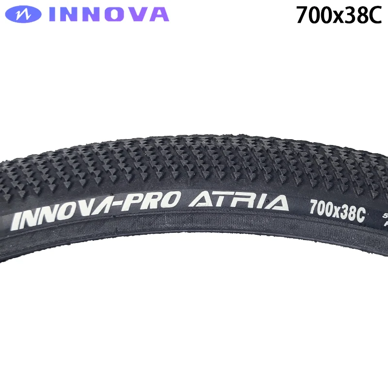 INNOVA Atria IA-2562 700x38c 40-622 Black Road Gravel Bicycle XC Off-Road MTB Bike Steel Wired Tires 50-75 PSI Cycling Parts