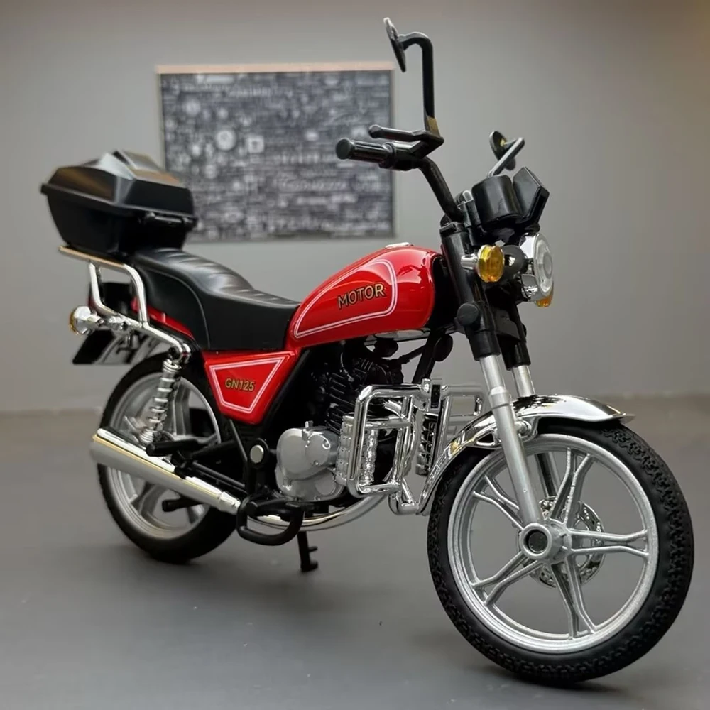 

1:12 Suzuki GN125 R1 модели мотоциклов автомобили игрушки колеса токарные миниатюрные автомобили свет звук мотоцикл подарки на день защиты детей