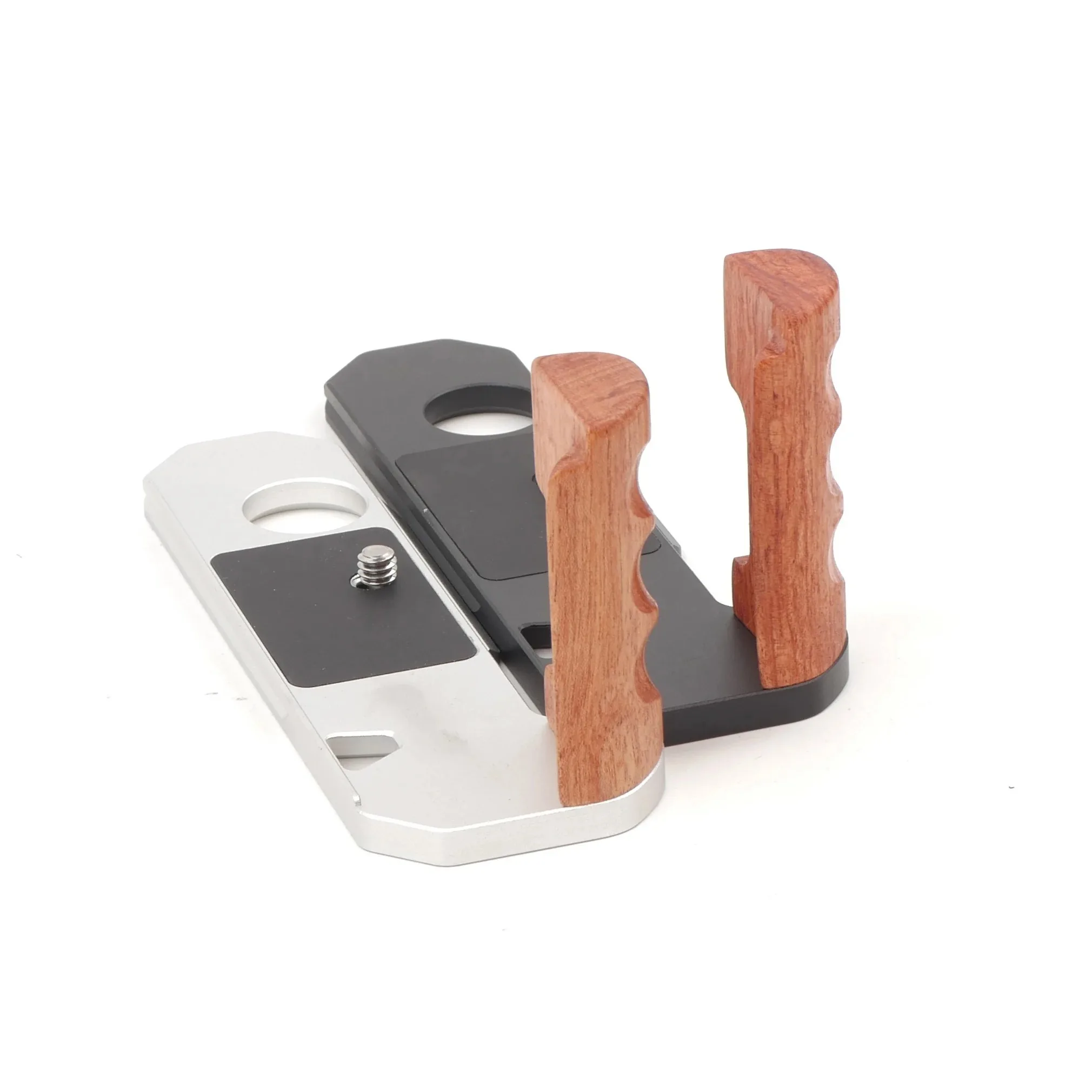 أحدث مقبض كاميرا خشبي لكاميرا نيكون FTN FT2 FT3 قبضة مريحة Arca-السويسرية قاعدة لوحة ترايبود الإفراج السريع #2