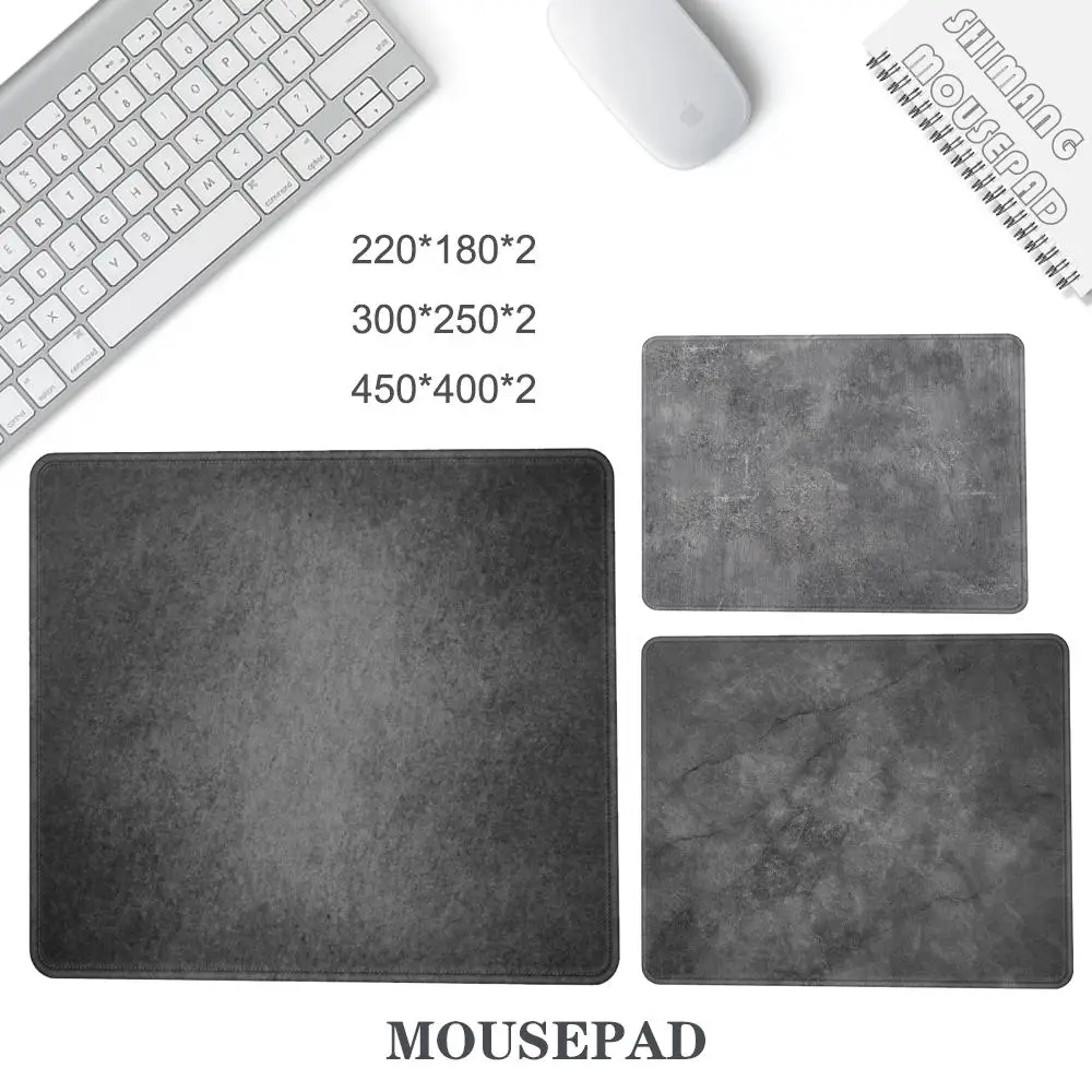 Mouse Pad 500x500 Gray Texture Mouse Mat Waterproof Setup Gaming Accessories Control Type Mousepad Gamer Rug Small Mousepad