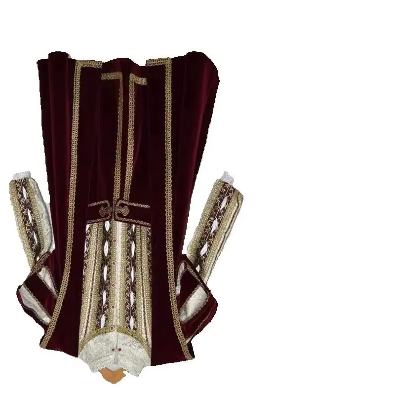 

Custom Made Tudor Gewand Henry Cosplay Costume King Henry Noblemen Red Velvet With Gold Trim Costume