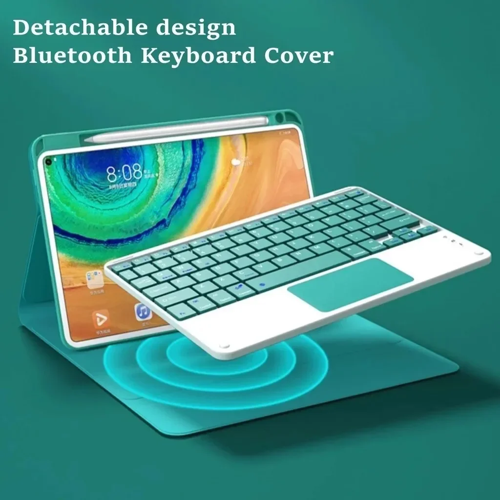 Touchpad Keyboard Case for iPad Air 13 2024 10 2022 Air5 4 2 1 Case Wireless Mouse Tablet Cover for iPad Air 3 Pro 11 10.5 10.2