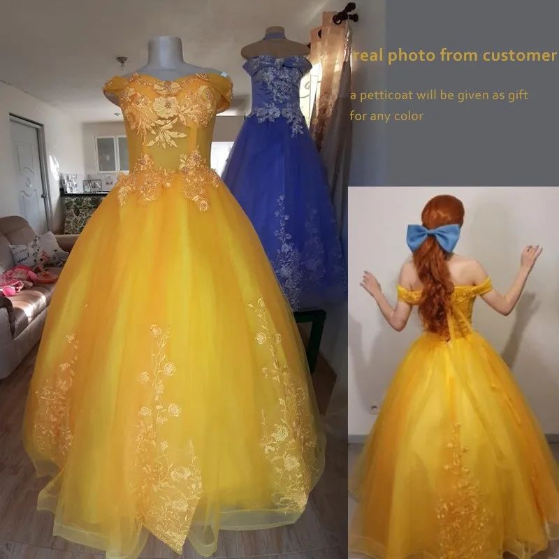   Vestidos de fiesta para graduación, vestido colorido para quinceañeras, bordado de encaje con hombros descubiertos, Vestidos de talla grande personalizados