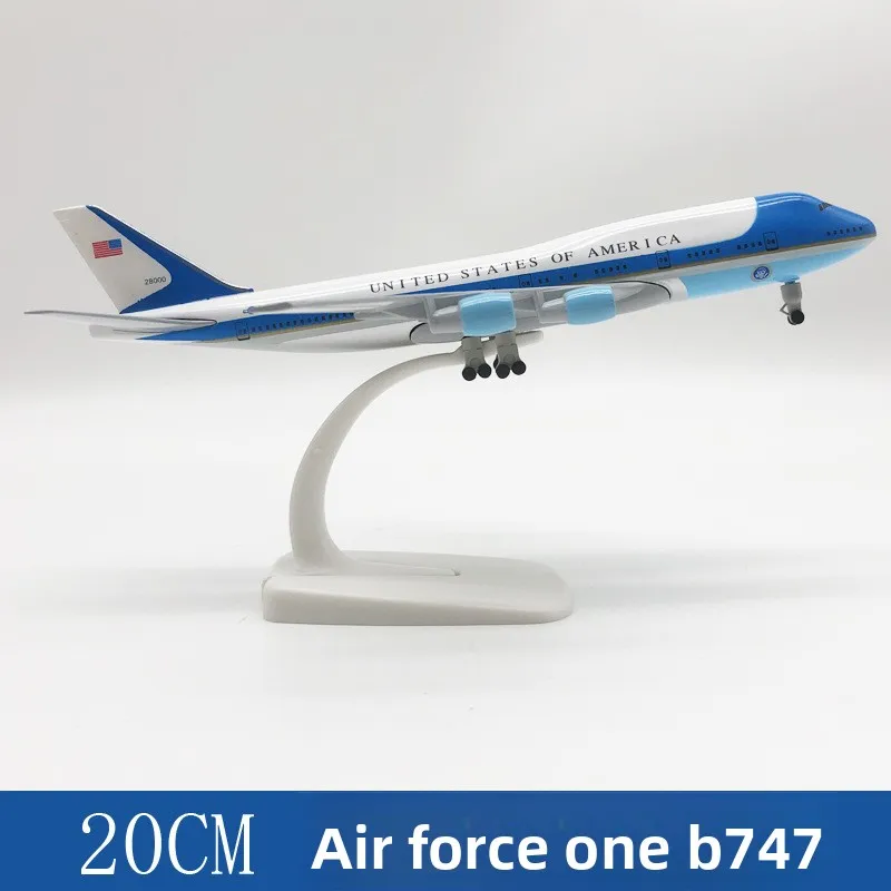 

cool stuff toy car funny gift-Hot style 20cm alloy Air Force 1 B747-400 aircraft model,collection ornament,kawaii toys for boys