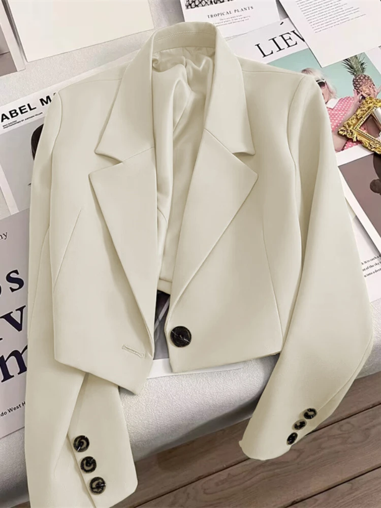 Women Blazer 2024 New in Spring Fall Office Lady Short Jacket Women Women Clothing Chic Elegant Youthful Woman Clothes Outerwear