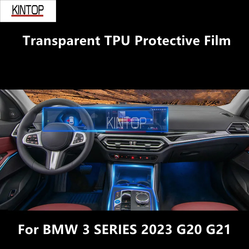 

For BMW 3 SERIES 2023 G20 G21 Car Interior Center Console Transparent TPU Protective Film Anti-scratch Repair Film Accessories