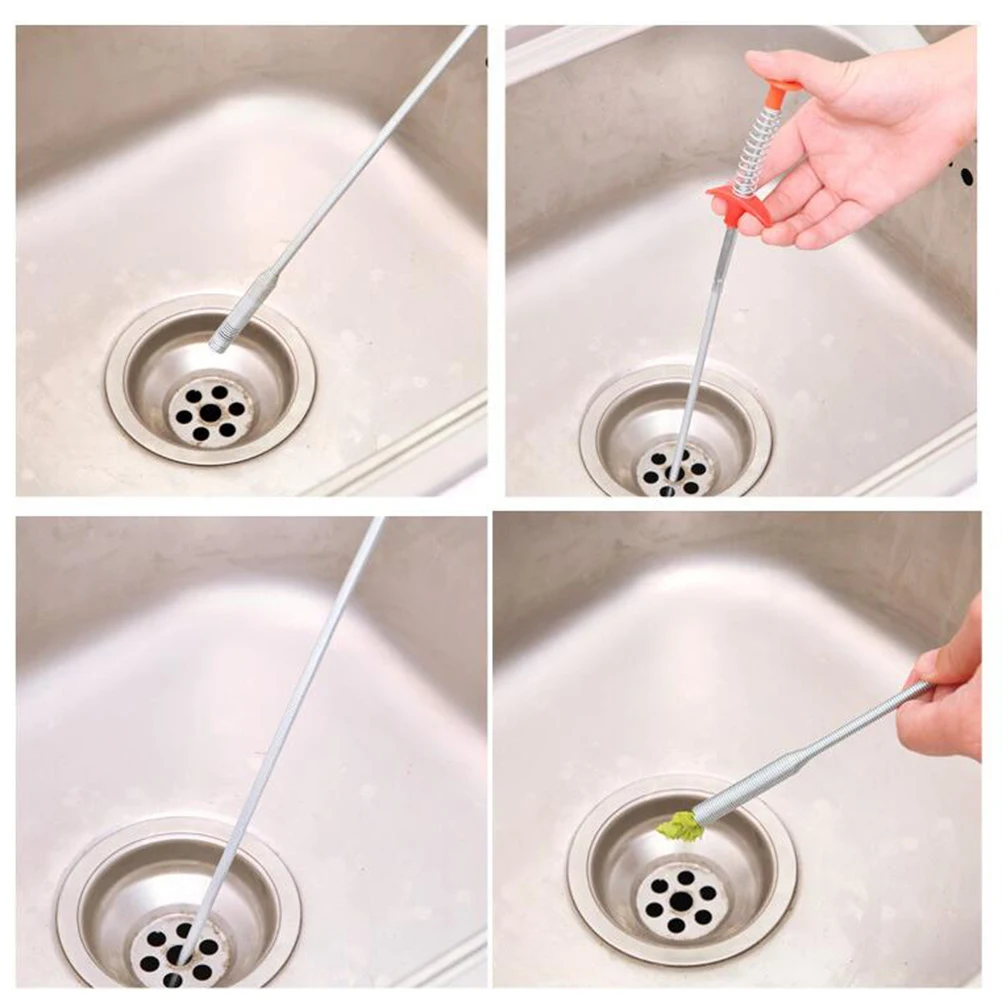 

3 шт., очиститель труб, инструмент для очистки сливов, пружинный дизайн, гибкая сантехника, дноуглубительная палочка для раковины, дренажный коготь для ванной комнаты, волосы