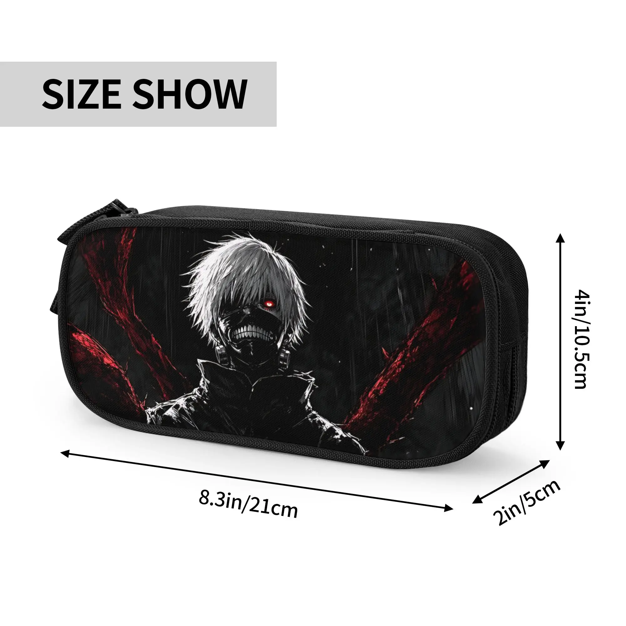 Custom Halloween Tokyo Ghoul Kaneki Large Capacity Bags for Child  School Pencil Bag for Boys Gilrs Kids