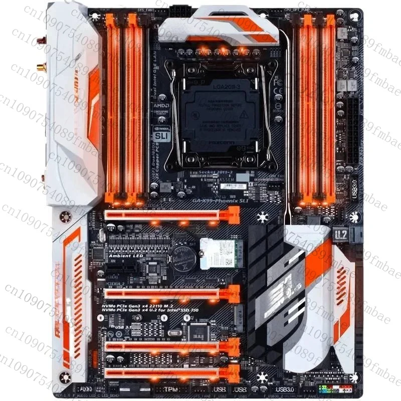 Virtue Preowned For Gigabyte GA-X99-PHOENIX SLI LGA 2011-V3 DDR4 1×U.2 1×M.2 ATX Motherboard Stable Operation