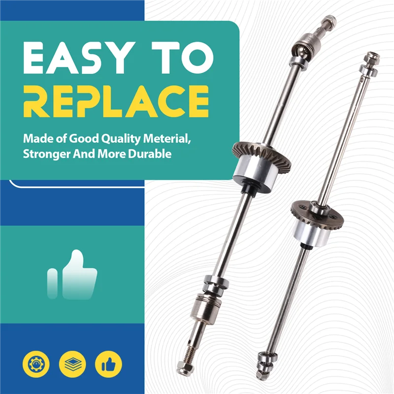 AC52-RC Auto di Aggiornamento Auto Asse Anteriore E Posteriore Kit Manicotto Dritto Per 1/12 MN128 MN86 G500 RC Auto Parti di Aggiornamento