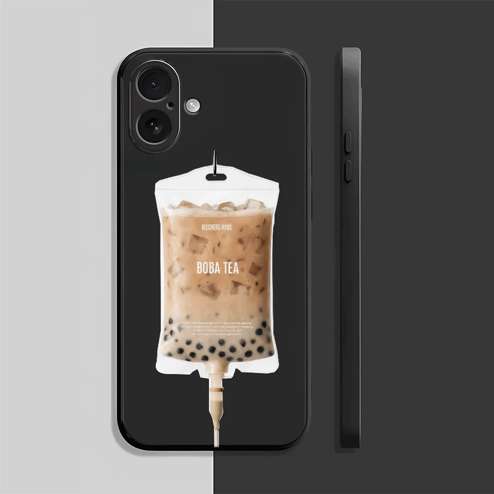 

Чехол для телефона с дизайном баббл-чая для iPhone 17 Pro Max/17 Pro/17/16/15/14/13/12/11/Pro/Plus – модный, эстетичный, в подарок друзьям