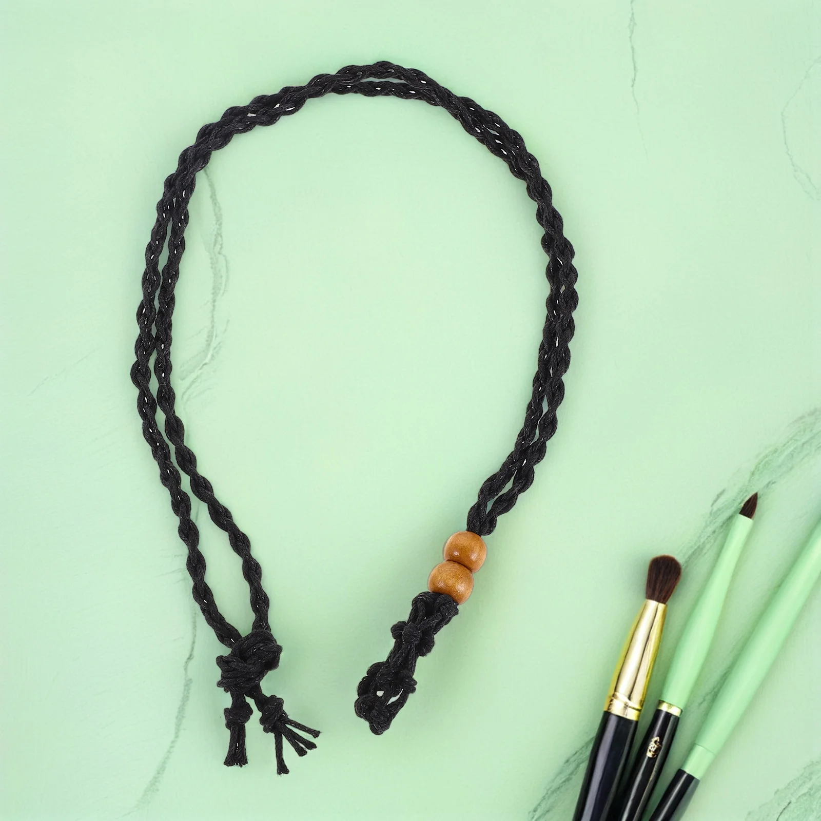 

4Pcs Crystal Holder Necklace Adjustable Stone Cage Net Handwoven Cord Quartz Pendant Jewelry Making Supplies Stone Cage Net