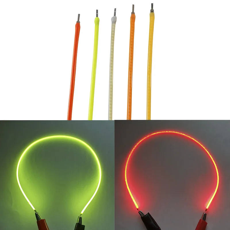 Flexible Filaments Glowing Led Light Kit, Rgb Helmet Decoratio For Light Diy Projects Soft Light Beads Soft Filament Edison Bulb