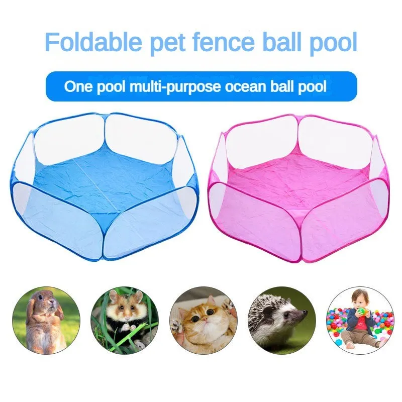 VZZ Pet Fence Kitten Cage Folding Cage Playpen for Hamster Hedgehog Small Animals Breathable Puppy Rabbit Guinea Pig 