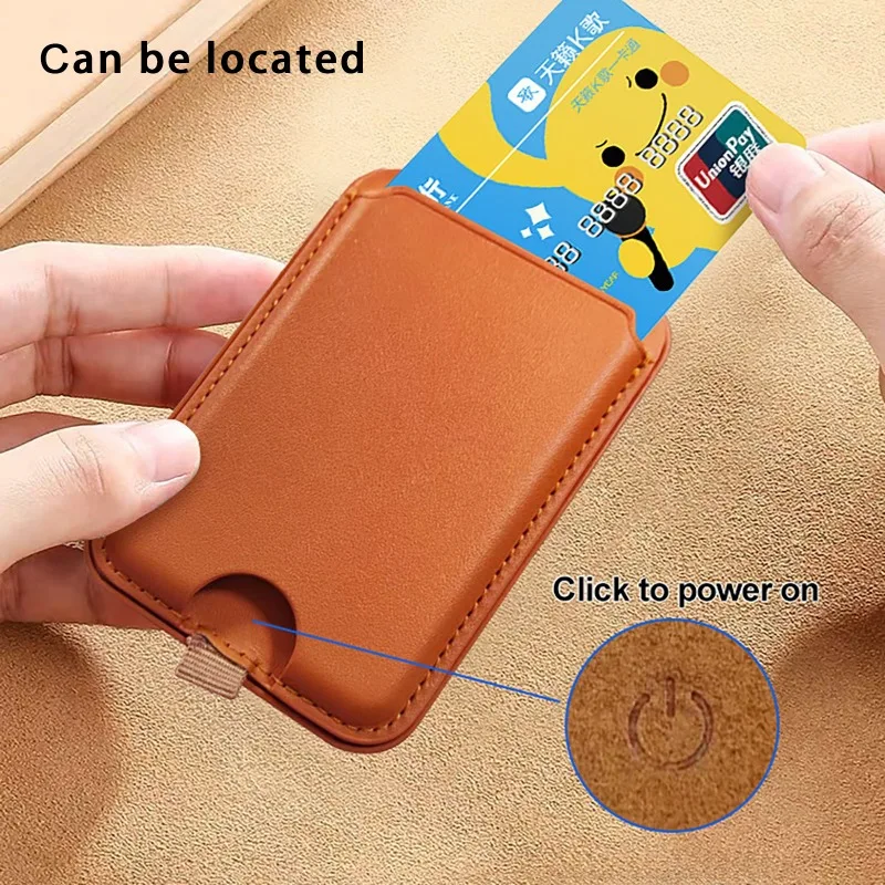 

Многофункциональный портативный кошелек с магнитной картой, устройство с защитой от потери, Findmy Find Locator, совместимый держатель для мобильного телефона для iPhone