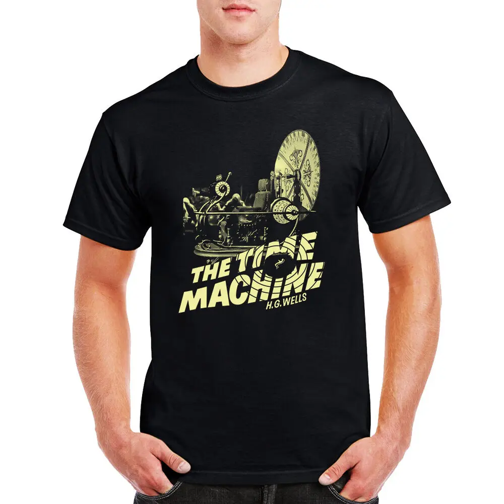 The Time Machine T-shirt H G Wells Book Movie Film Morlok Weena Cult Classics  Tees Cotton Luxury brand vintage oversized