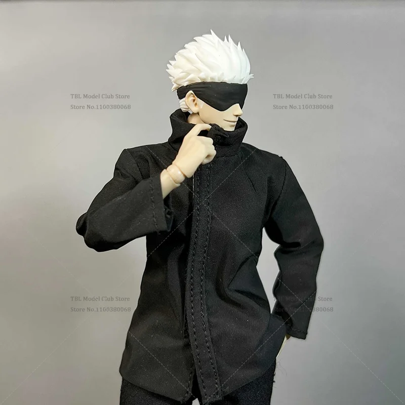 Ropa masculina a escala 1/12, Jujutsu Kaisen Gojo Satoru, hechicero más fuerte, Anime japonés para SHF, figura de acción de 6 pulgadas, juguetes de soldado