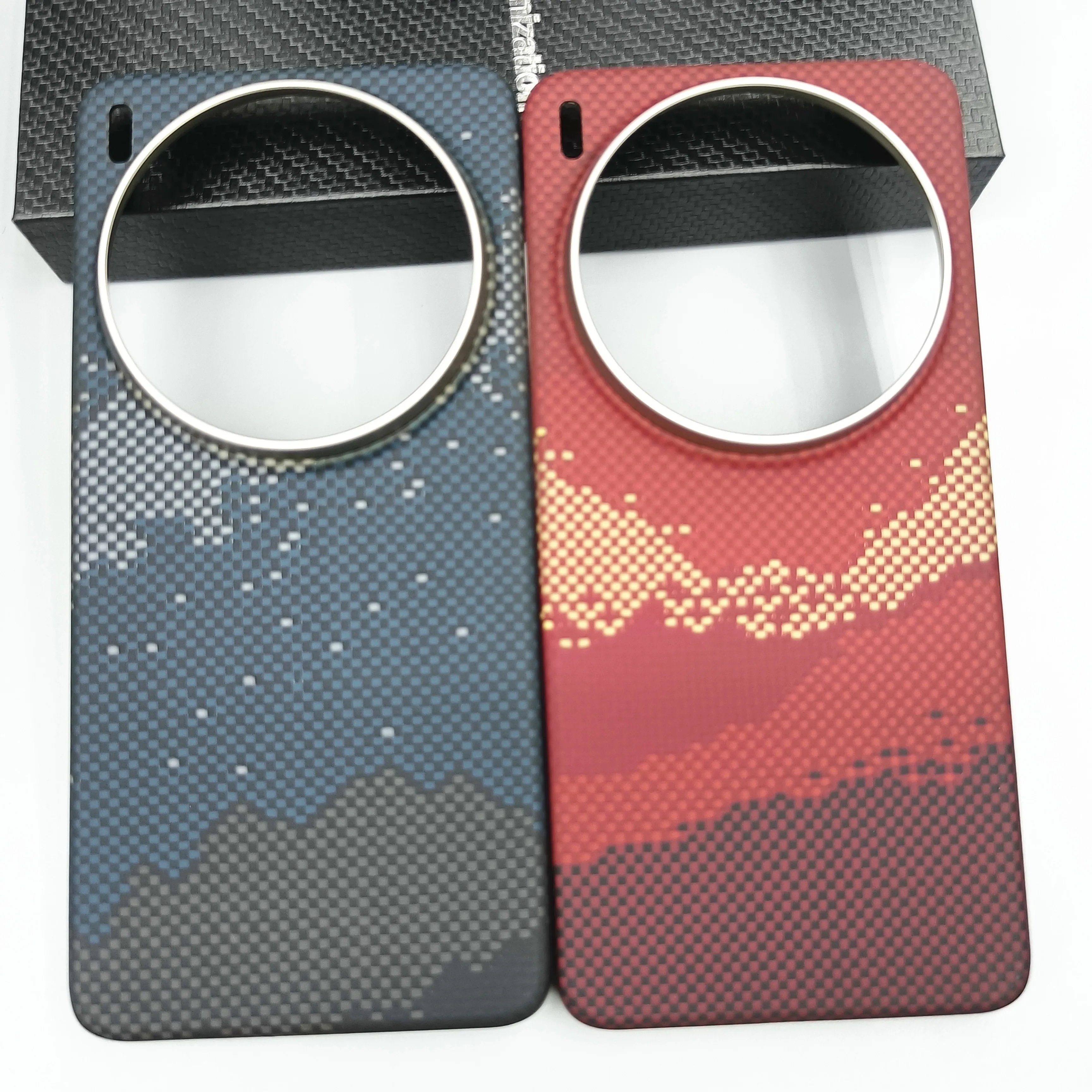 

Genuine Aramid Carbon Fiber Magsafe Case For VIVO X200 Ultra Matte Sunset Starry Sky Hill Bulletproof Magnetic Hard Armor Cover