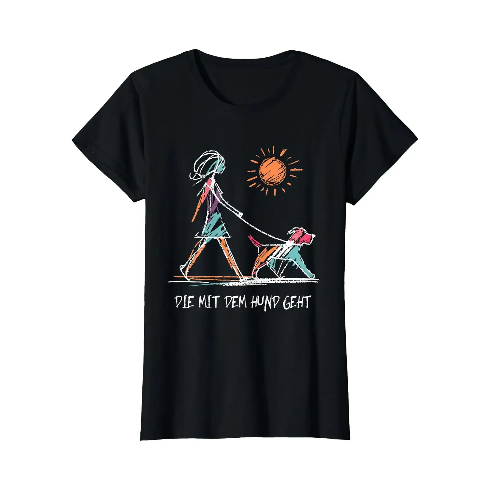 Cool s Dog Owners Lady and Women's T Shirt Black X Small Cartoon Motif Funny Sayings Summer  Peter vintage Washed streetwear
