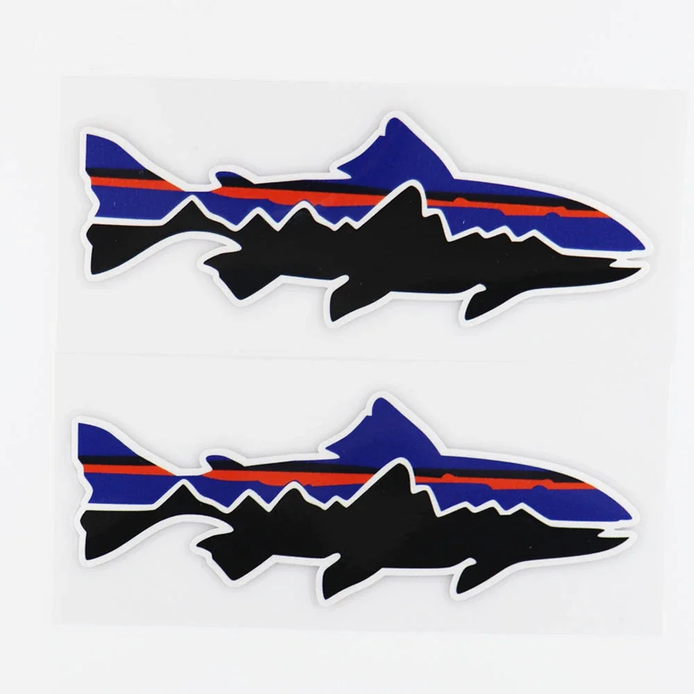 

Interesting Marine Living Fish Car Stickers Exterior Accessories Fashionable Creative Vinyl Decals for Trunk Windshield