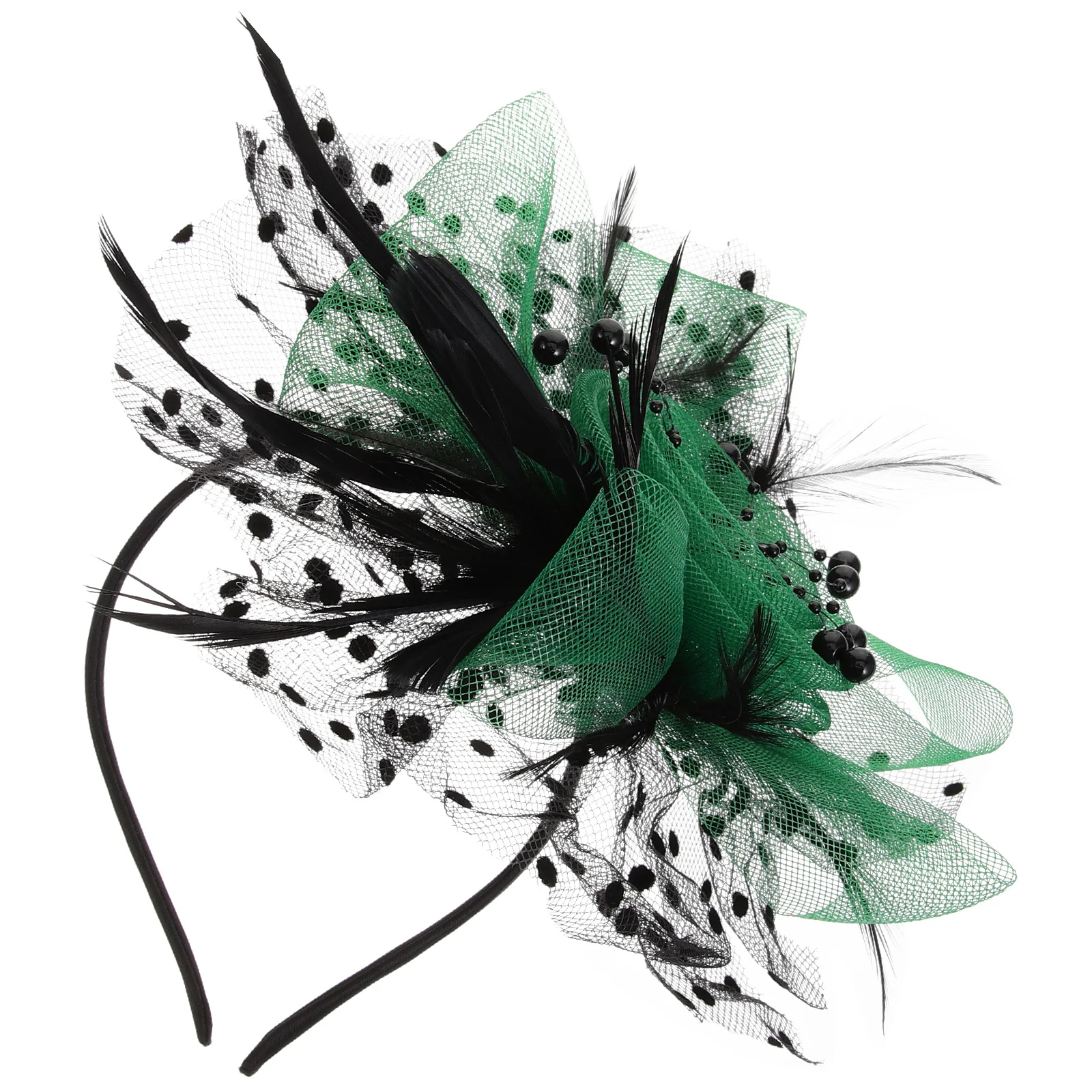 عصابة رأس فاسيناتور للعروس خفيفة الوزن ومرنة لحفلات الزفاف وإكسسوارات غطاء الرأس بمشبك شعر للنساء #3