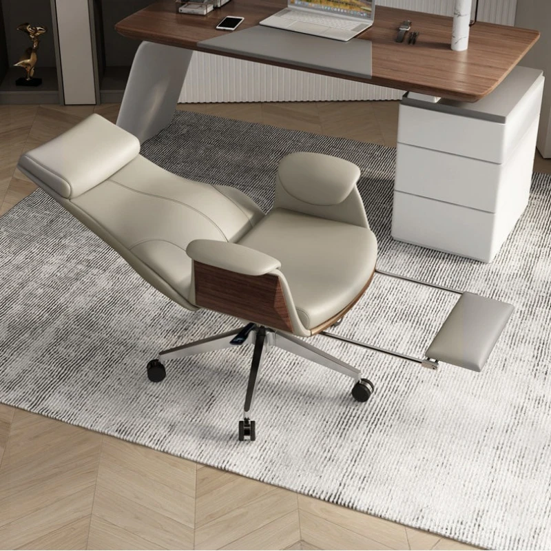 

Light luxury boss chair ergonomic comfortable folding Relax office chairs modern high-end silla ergonomíca de oficina furniture