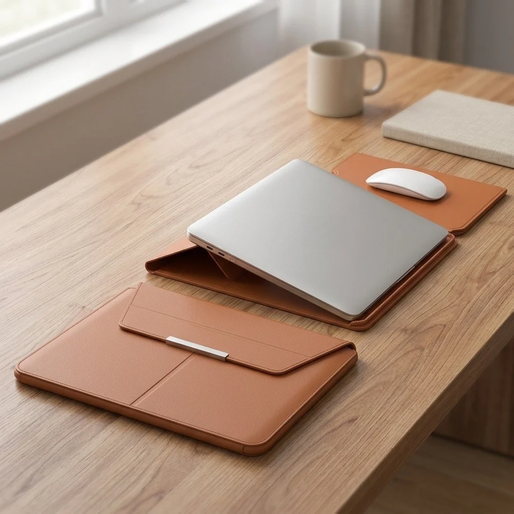 3-in-1 Detachable Split-type Laptops Sleeve Holder For Macbook Air/Pro 13 14 With Mouse Pad & Desktop Bracket Laptops Protector