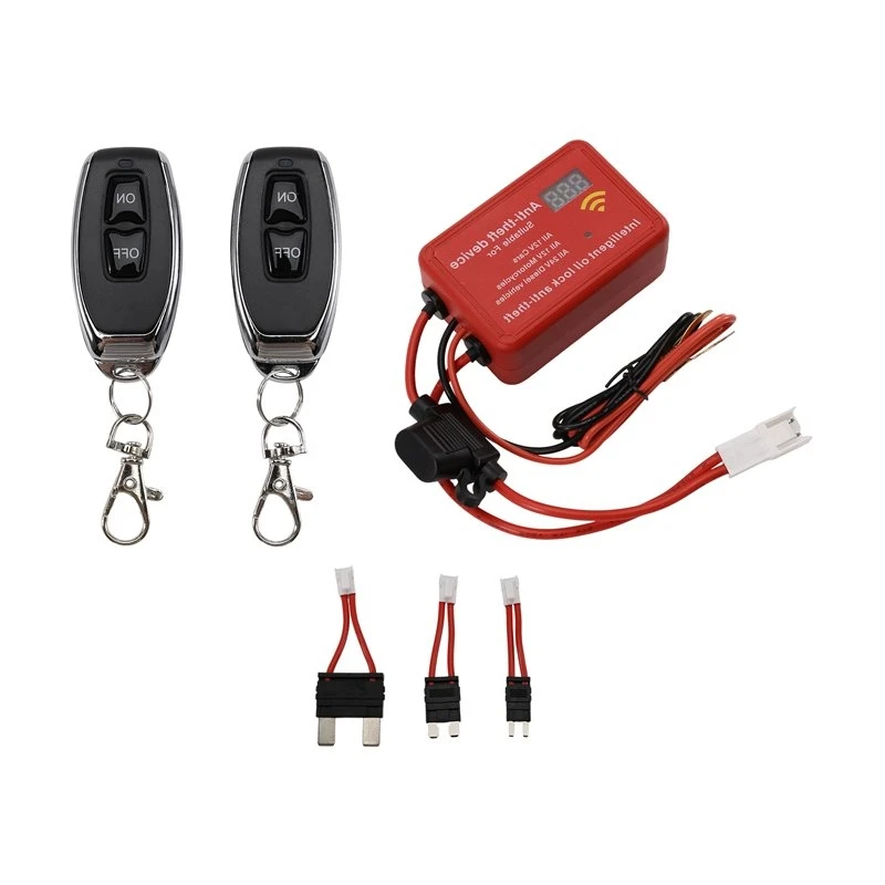 AU65-Immobilizer Anti-Theft Device Digital Oil Circuit Drive Voltage Fuel Cut Off 12V 24V For Car Yacht Motorcycle Scooter