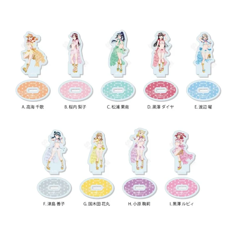 Japan Cs.front Goods Lovelive Water Group Mini Standing Sign Peripheral