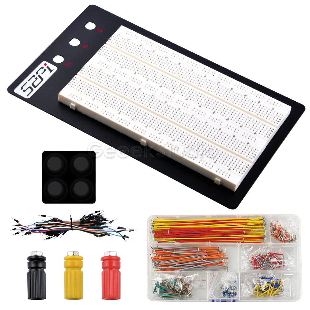 

Development board DIY Electronic Project 1560 Hole Breadboard Experiment Kit for Arduino Shield Prototyping and Testing