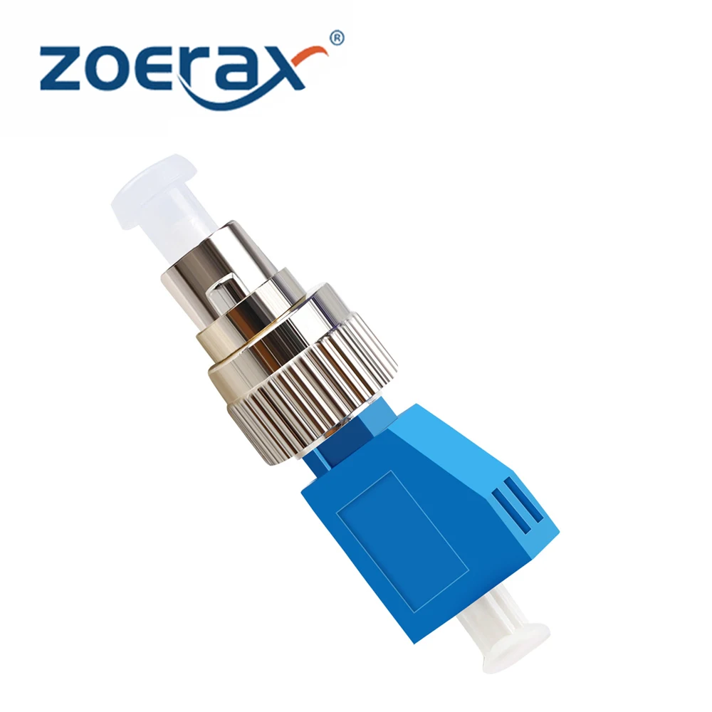 ZoeRax FC UPC Male to LC UPC Female Fiber Adapter Hybrid Optical Cable Connector Single Mode for FTTH Visual Fault Locator Red