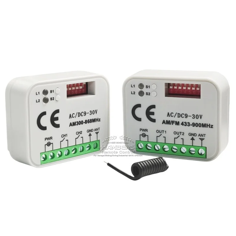 Handel hurtowy 2 kanałowy Rx-Multi 300-868 MHz AC/DC 9-30 V odbiornik do elektronicznego zamka drzwi garażowych