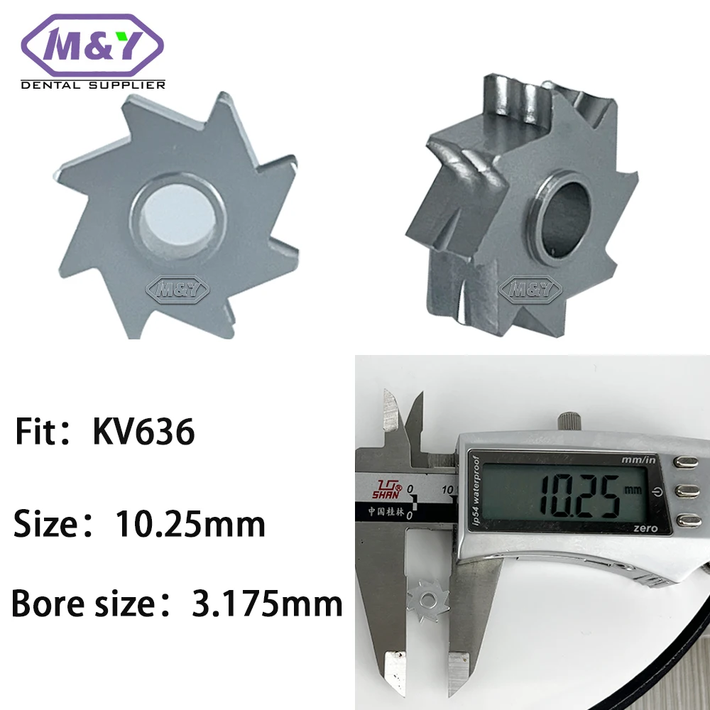 10 PEC Dental High Speed Handpiece Impeller For KV 636 Dentist Instrument Product  Free Shipping