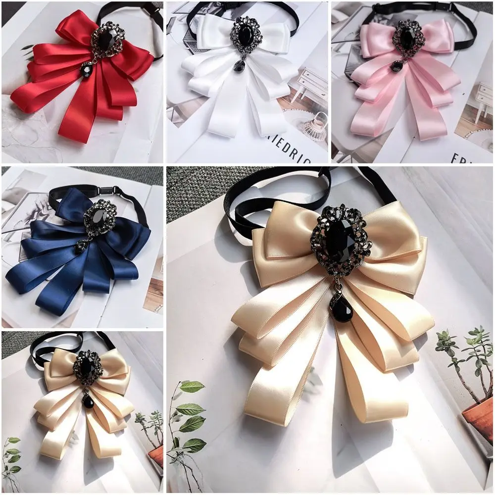 

Brooch Accessories Polyester Bowtie Crystal Diamond Neck Decoration Fabric Collar Flower Casual Wear
