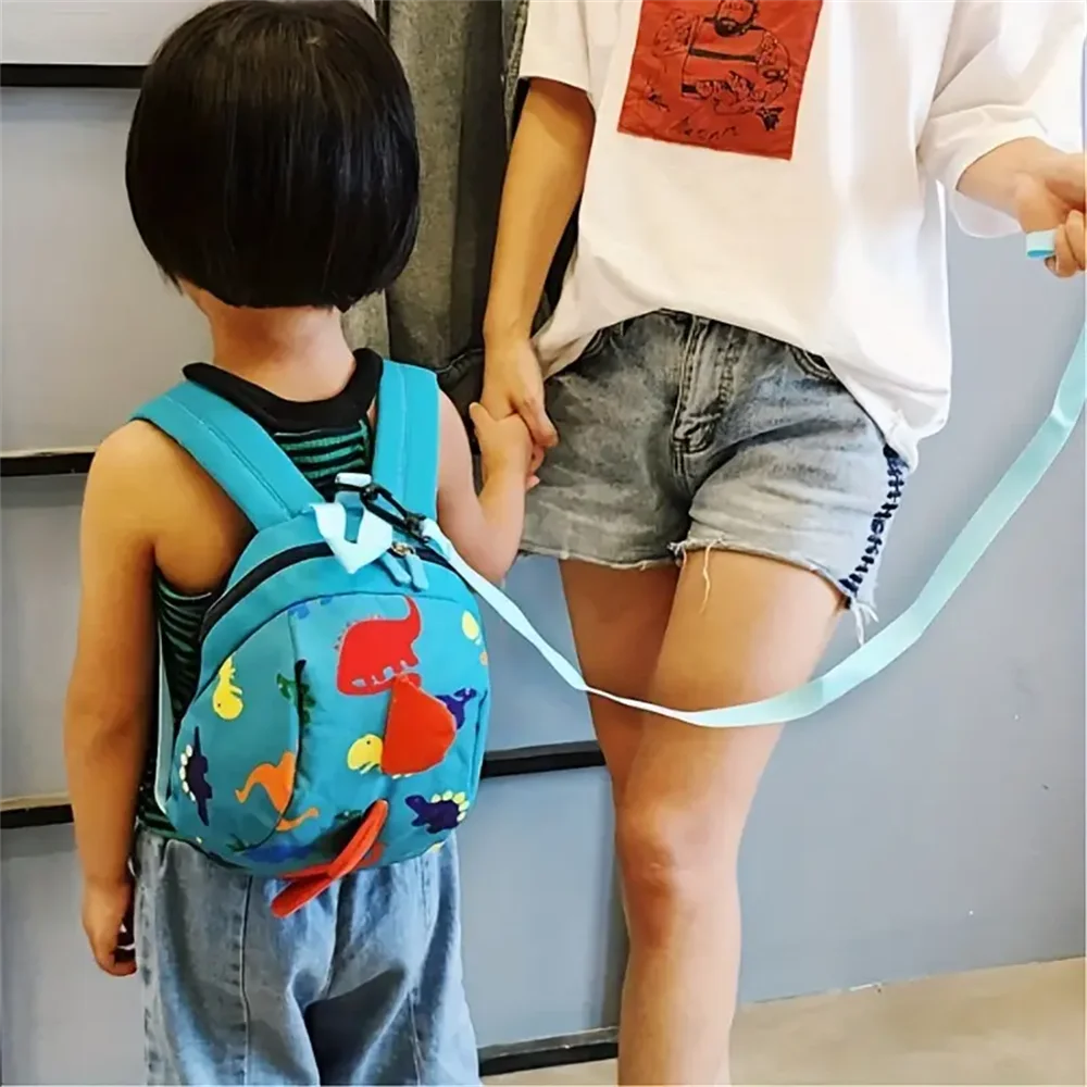 Anti-lost Backpack Cartoon Dinosaur Backpack Kindergarten Kids Anti Loss Book Shoulders Bag for Girl Boys