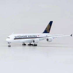 Metal Aircraft Airliner Model 20cm 1:400 Singapore Airlines A380 Metal Replica Alloy Material Aviation Simulation Toys Boy Gift