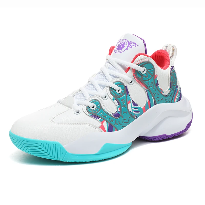 KuBang Basketball shoe have friction sound sneakers actual anti - slip wear - resistant shoes